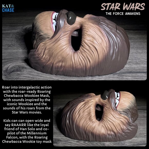 Tested Chewbacca Electronic Mask Talking Star Wars Force 2015 Chewy Halloween - Picture 10 of 12